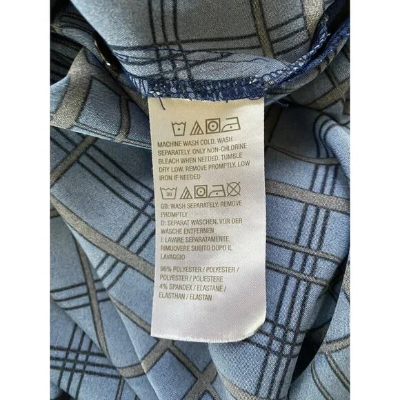 Susan Graver Weekend Regular Plaid Tunic Top 3XP Stretch Lightweight Classy 9840 - Picture 9 of 9